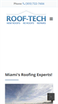 Mobile Screenshot of miamirooftech.com